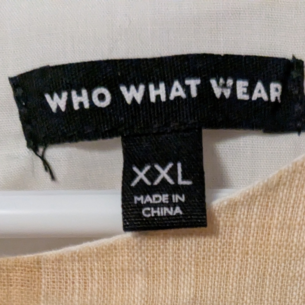 Who What Wear Checkered Shift Dress with Belt Sz. XXL - Picture 7 of 8
